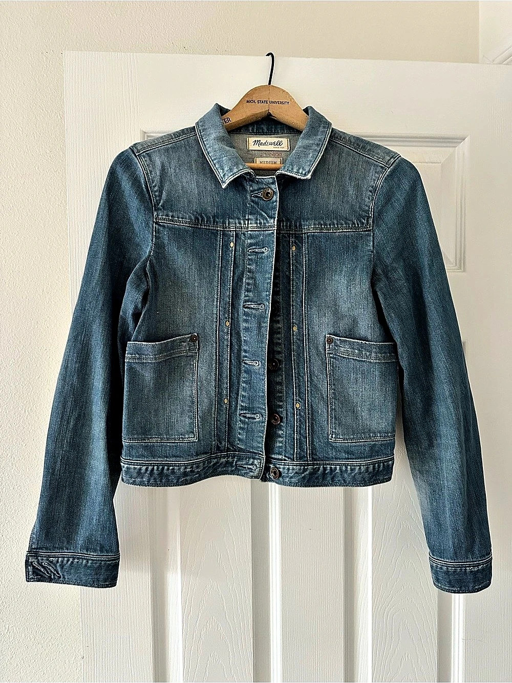 Madewell Denim Chore Jacket Jean Jacket Blue - Size Medium